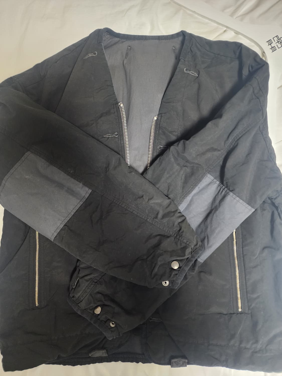 [2] 폴리테루 1011 리버시블 라이너 자켓 멀티차콜(유즈드 블랙) 상품이미지3