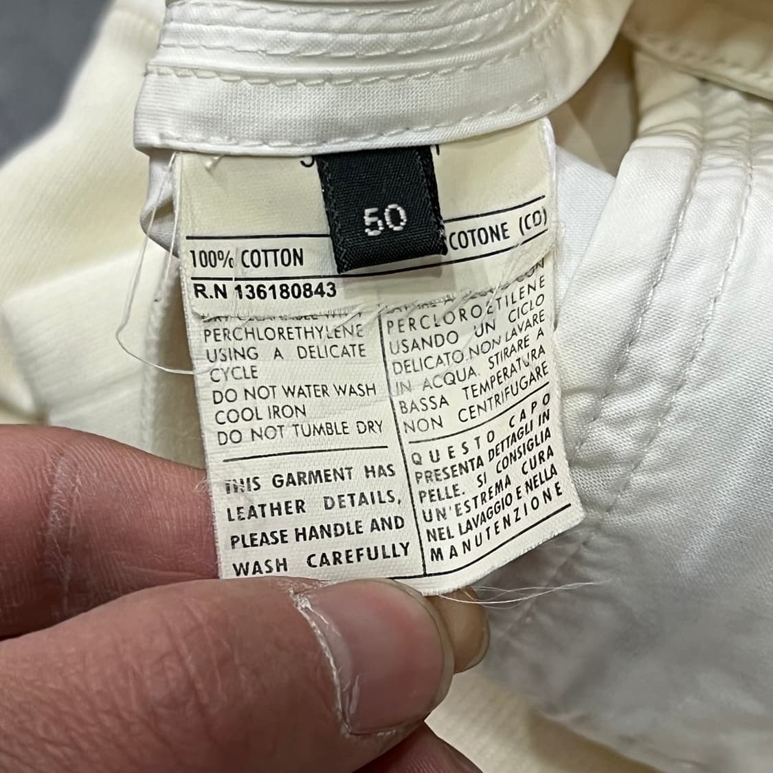 페레가모 레더 디테일 봄버 자켓 y15769 상품이미지6