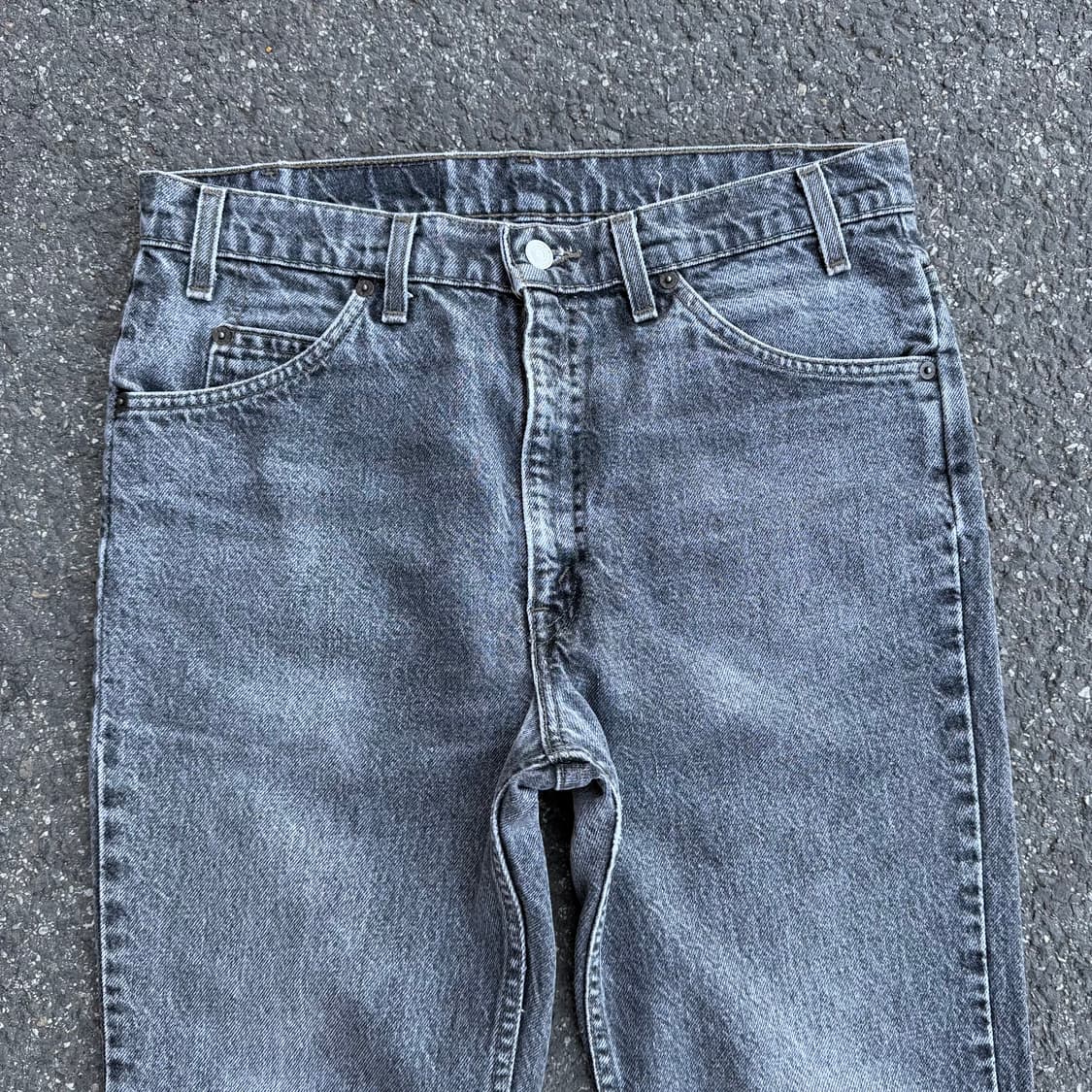 90s USA 빈티지 리바이스 517 부츠컷 오렌지탭 흑청 상품이미지2