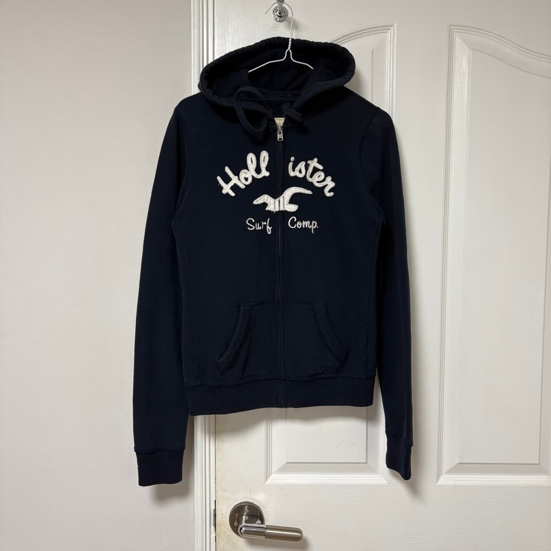 홀리스터 네이비 딱붙 후드집업 M 상품이미지4