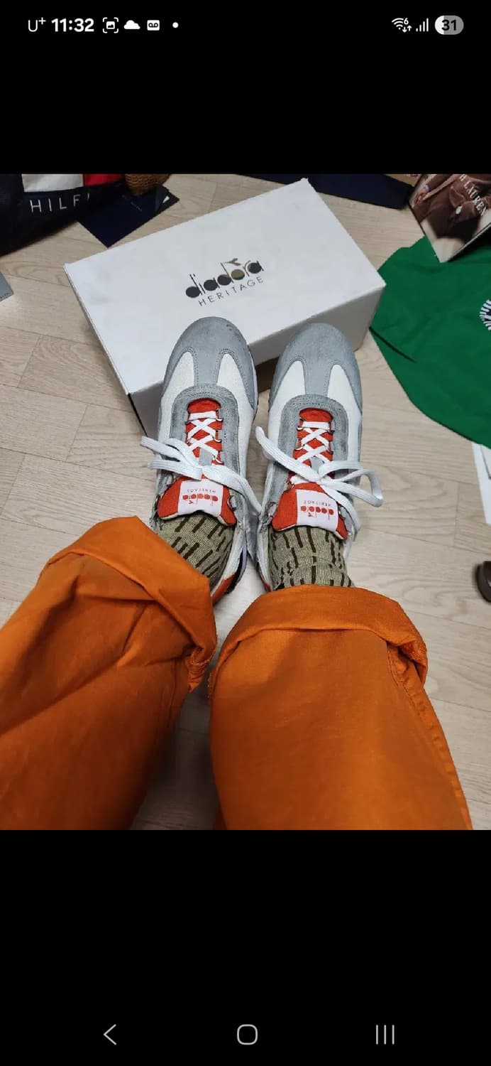 (새상품)DIADORA HERITAGE 더티 오렌지 275 상품이미지5