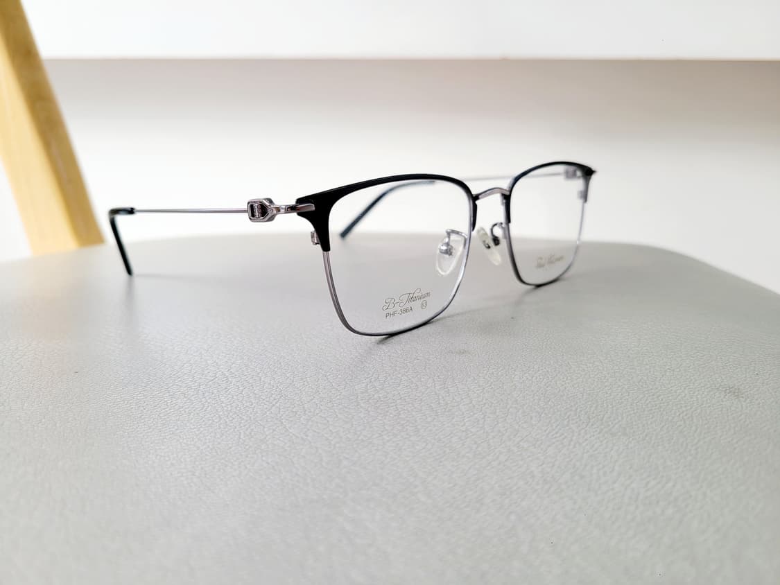 폴휴먼안경 PHF-386A 블랙/실버 티탄 상품이미지6