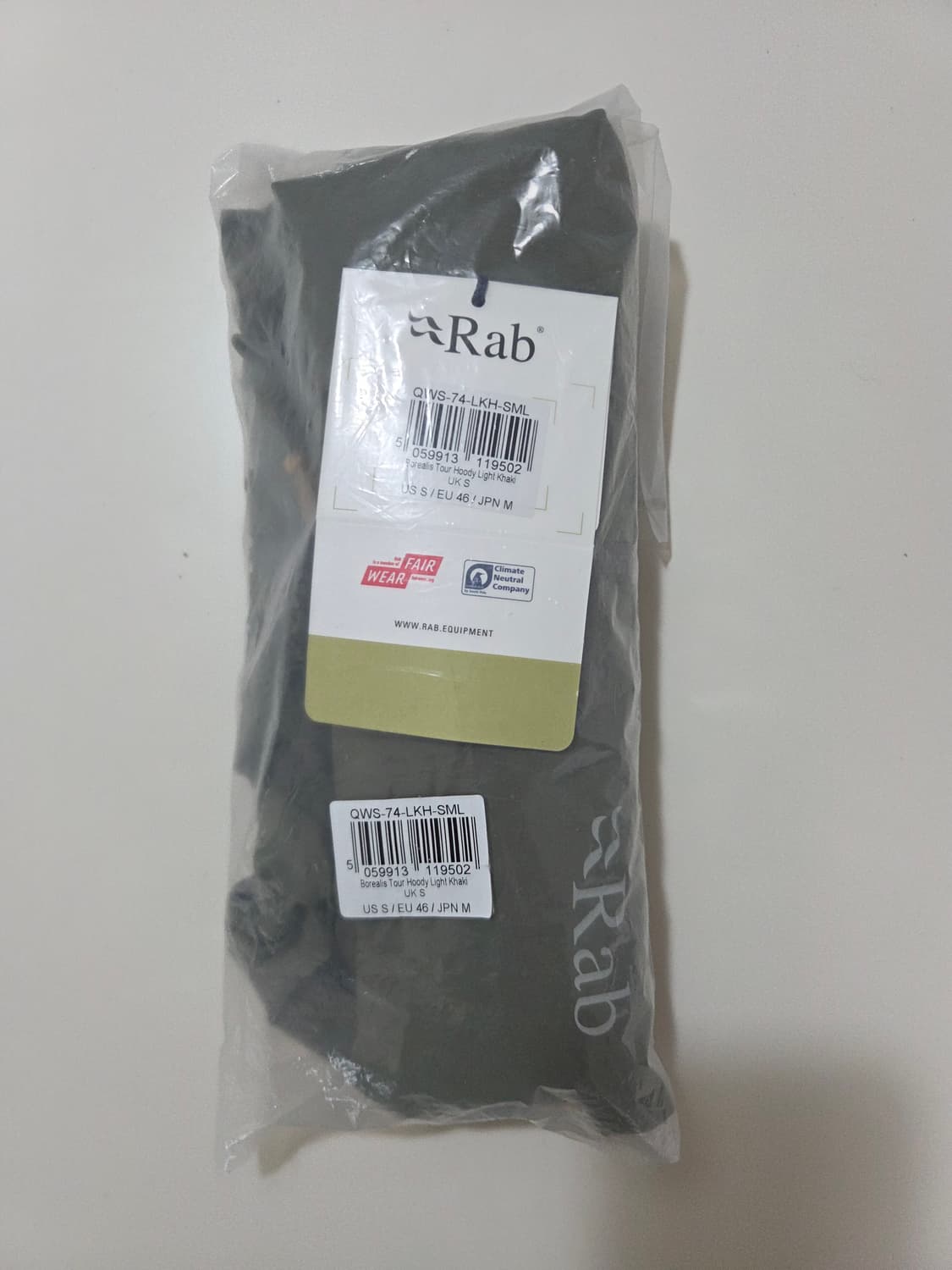 rab 보리얼리스 후드 카키 (95사이즈) 새제품 상품이미지3