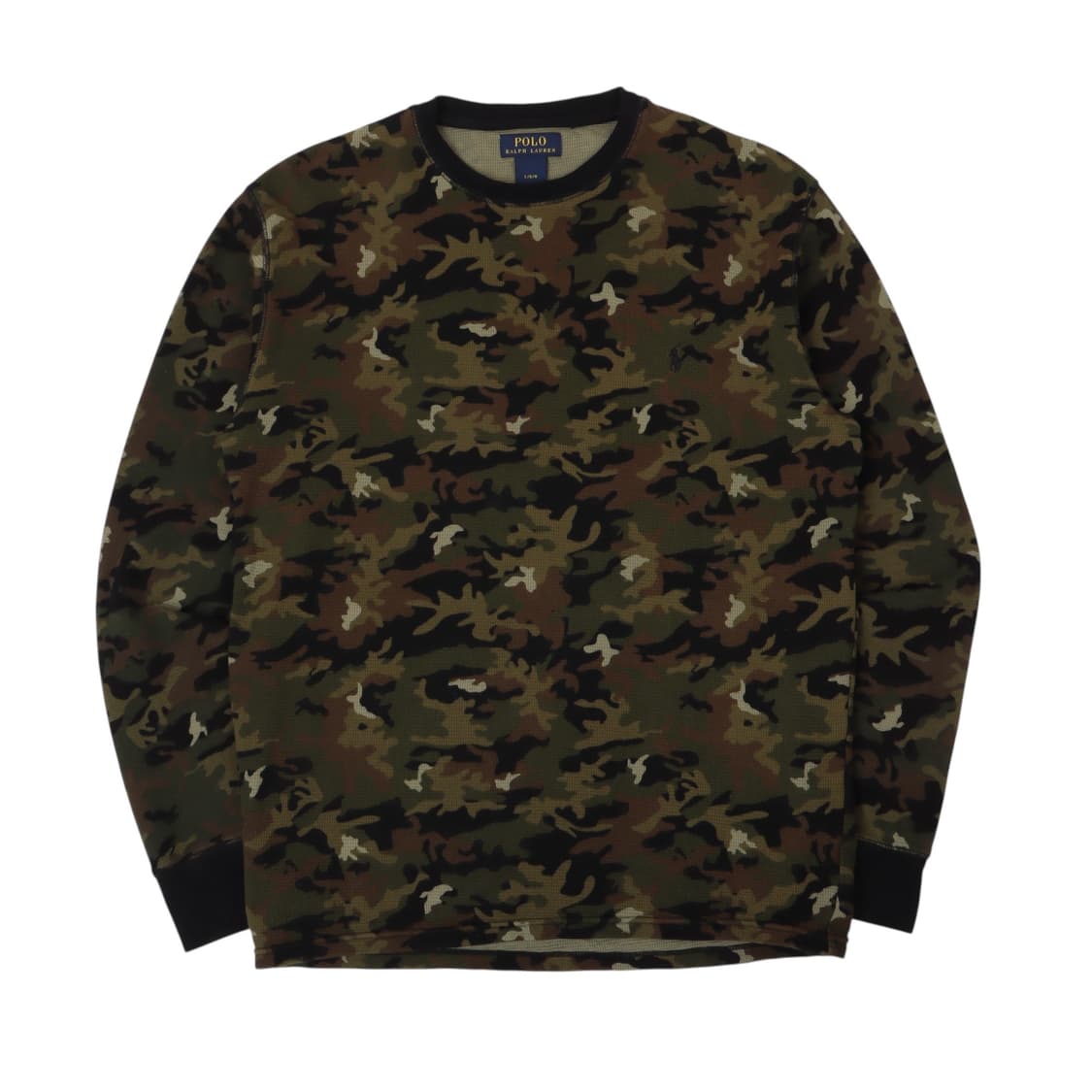 폴로 랄프로렌 카키 카모플라쥬 와플 롱슬리브 상품이미지1