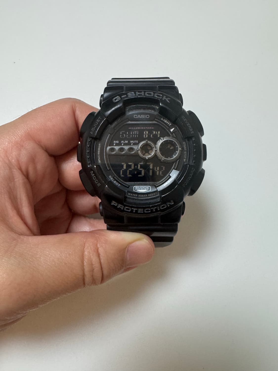 지샥 G-SHOCK GD-100 올블랙 상품이미지1