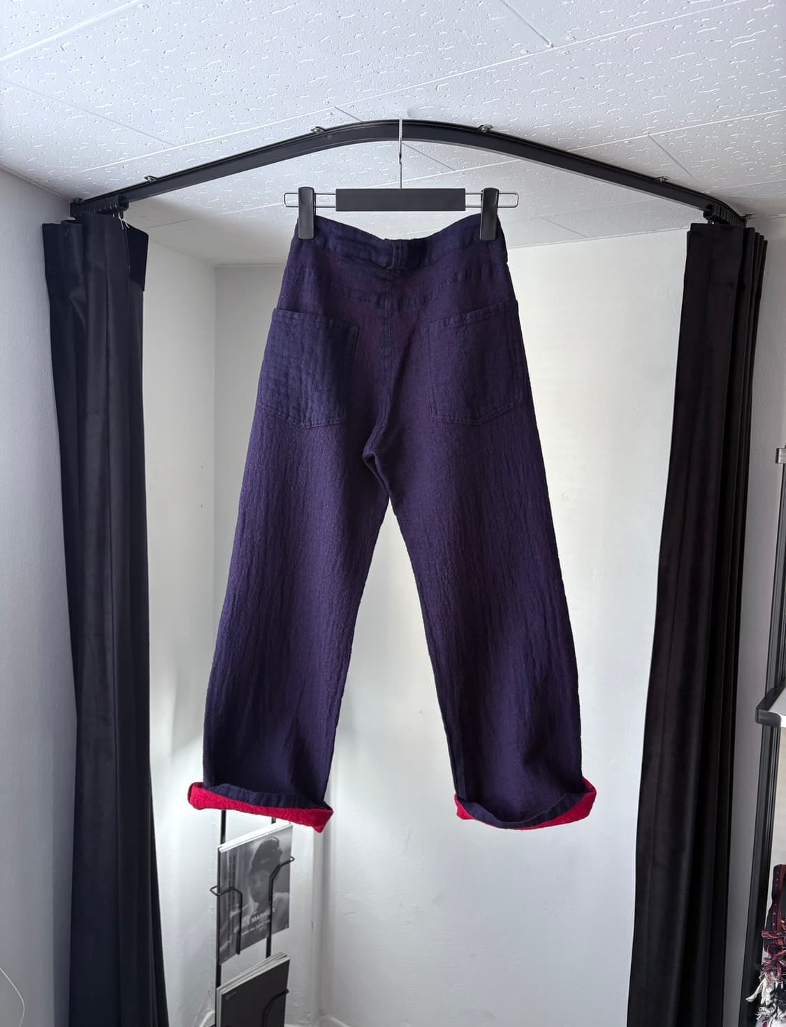 꼼데가르송 트리콧 투페이스 버튼 울팬츠 상품이미지2