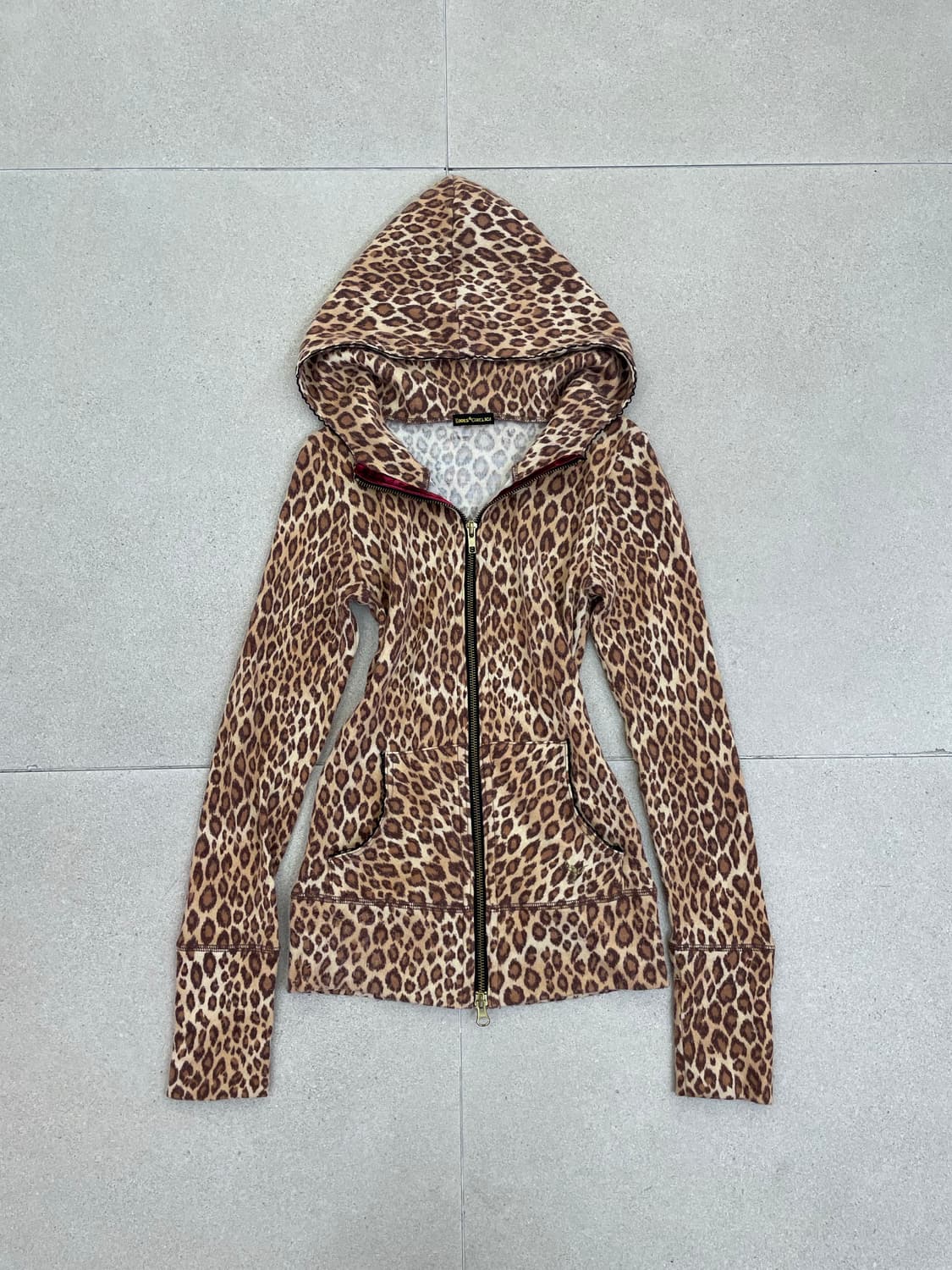 호피 딱붙 후드집업 상품이미지2