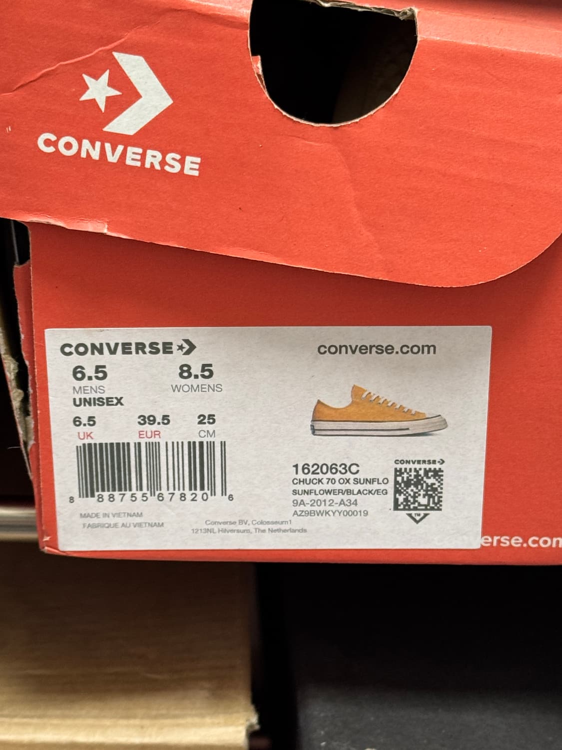 컨버스 척테일러 70s 로우 빈티지 선플라워 250 상품이미지3