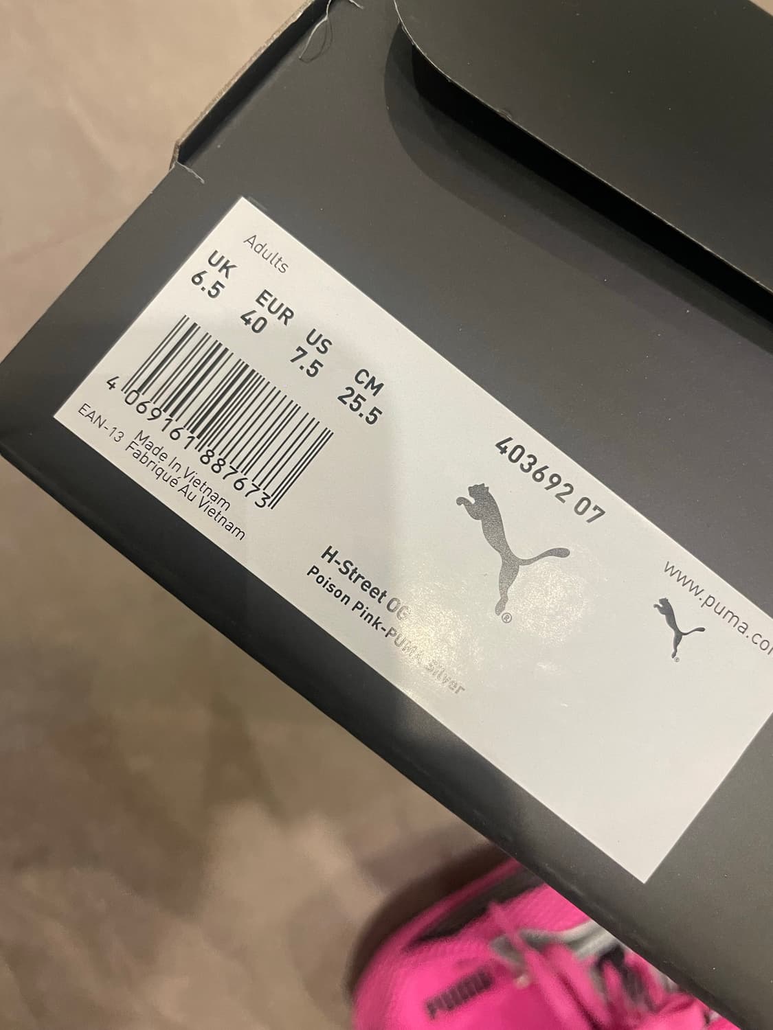 Puma Hstreet OG 핑크실버 상품이미지4