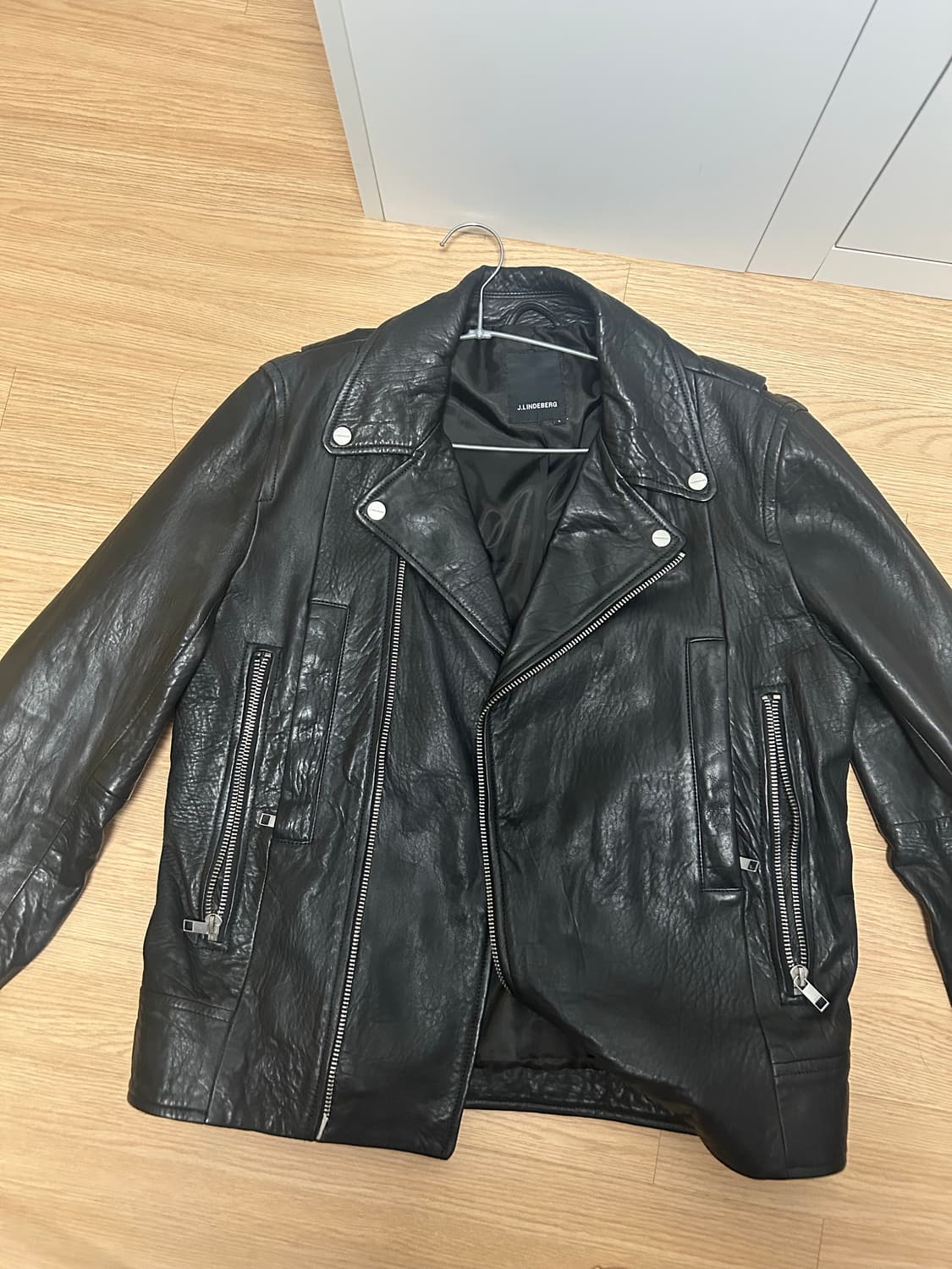 제이린드버그 가죽 라이더 자켓 사이즈L 상품이미지1
