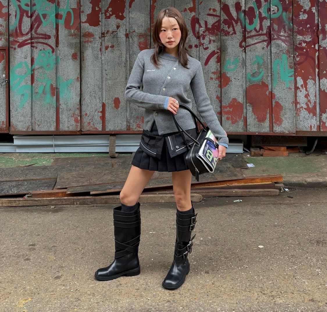 앤더슨벨 inside out pleats skirt 36 상품이미지5