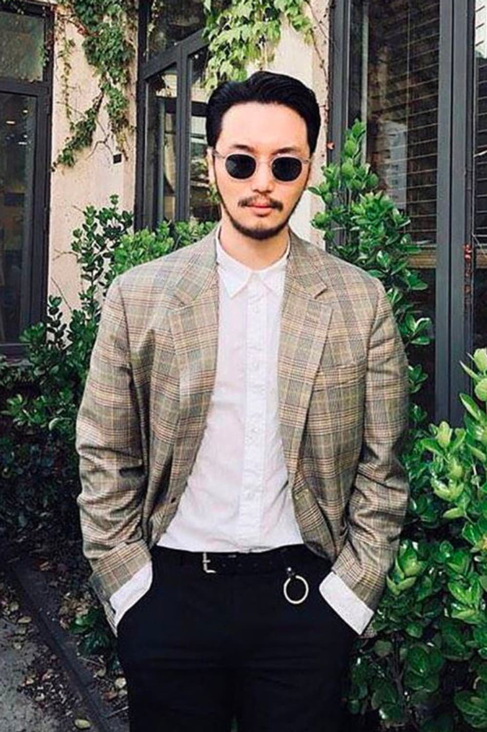 토니웩 체크 블레이저 변요한 자켓 XL 상품이미지3