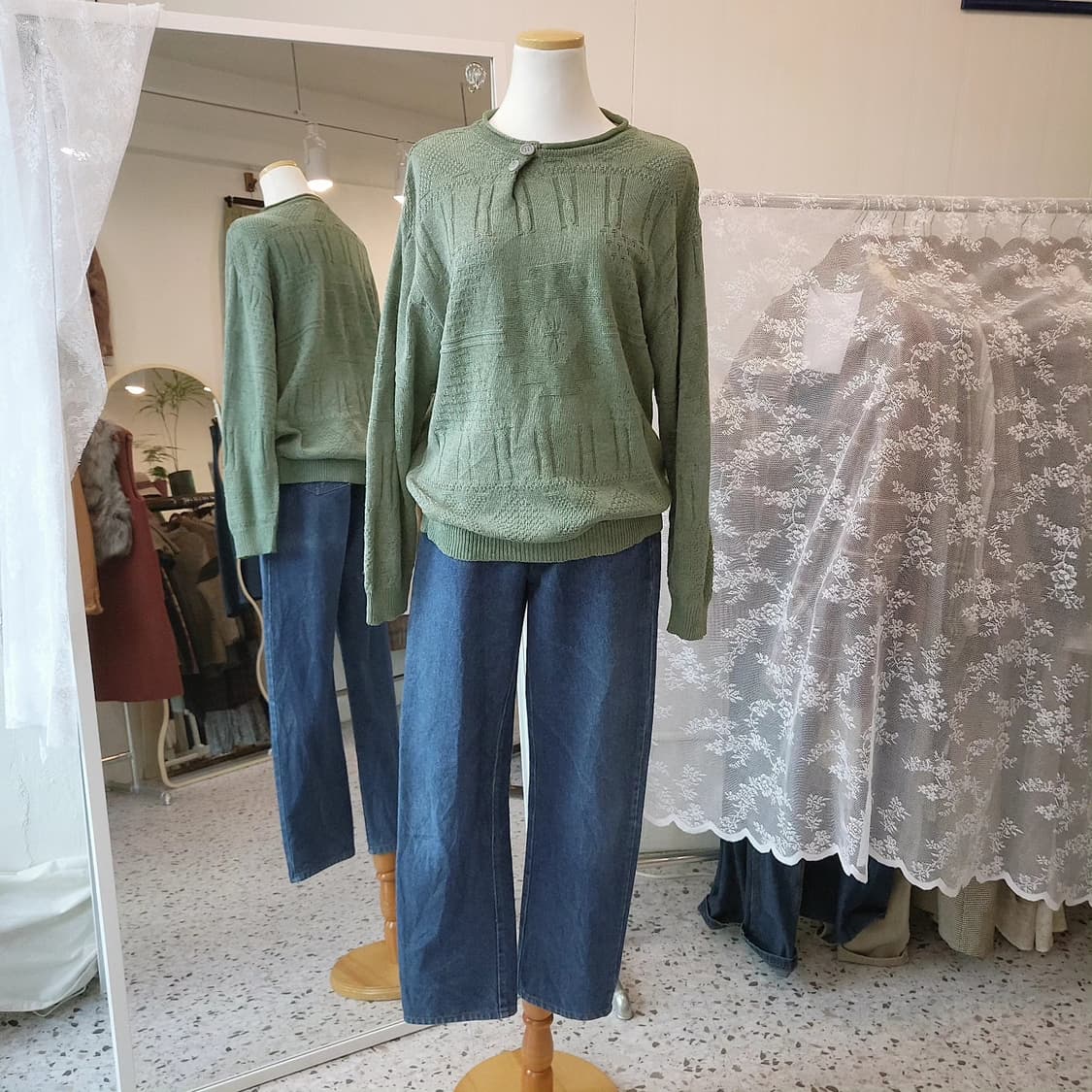 Bradlay 투버튼 면니트(made in Japan) 상품이미지9