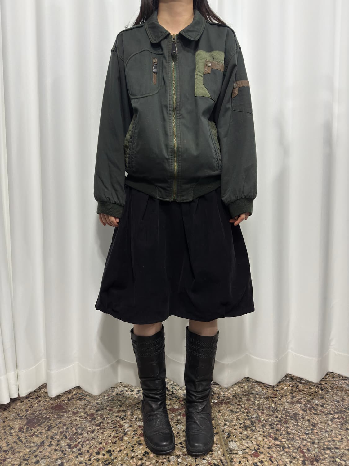 corduroy midi skirt 상품이미지2