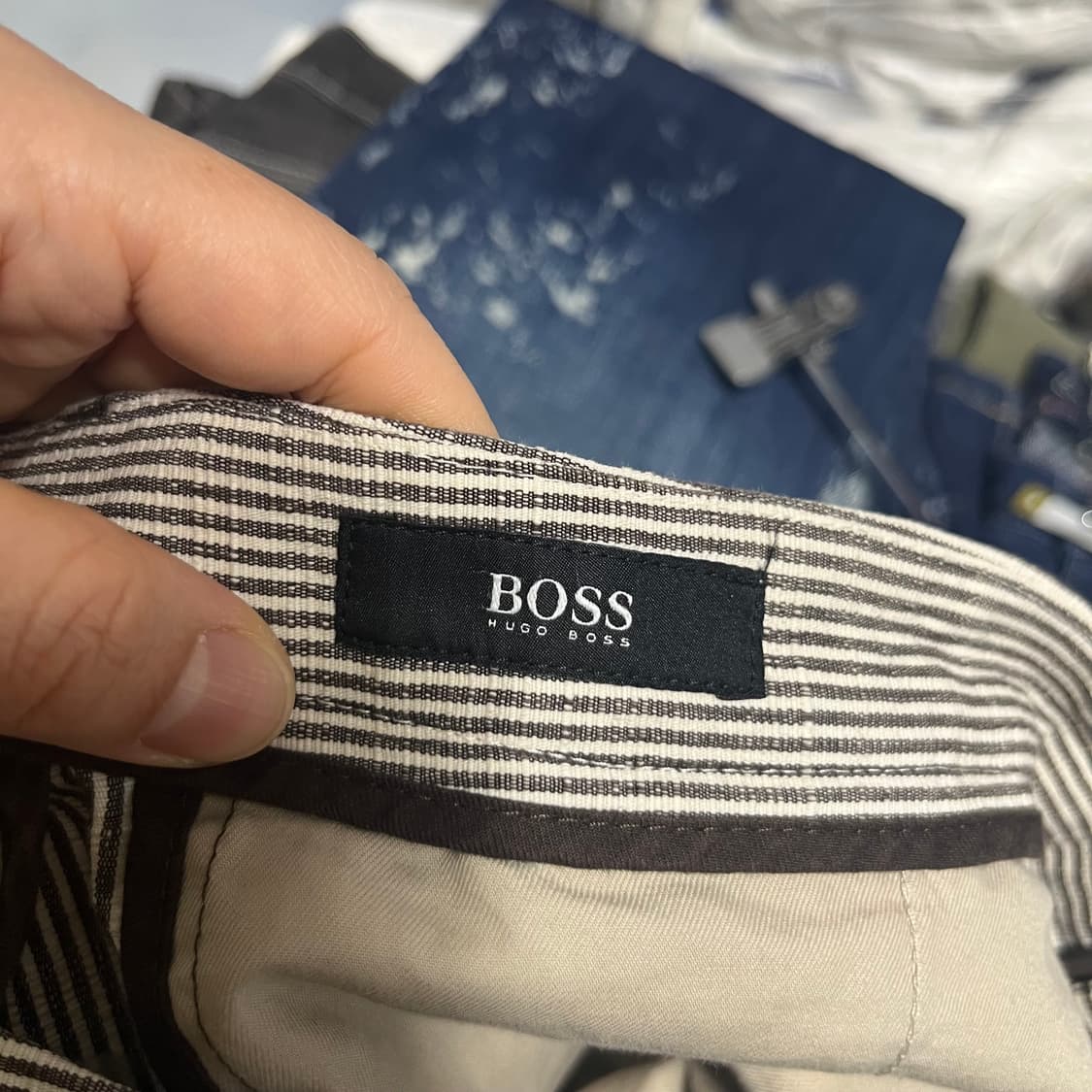 휴고보스 Boss 스트라이프 바지 uk50 상품이미지4