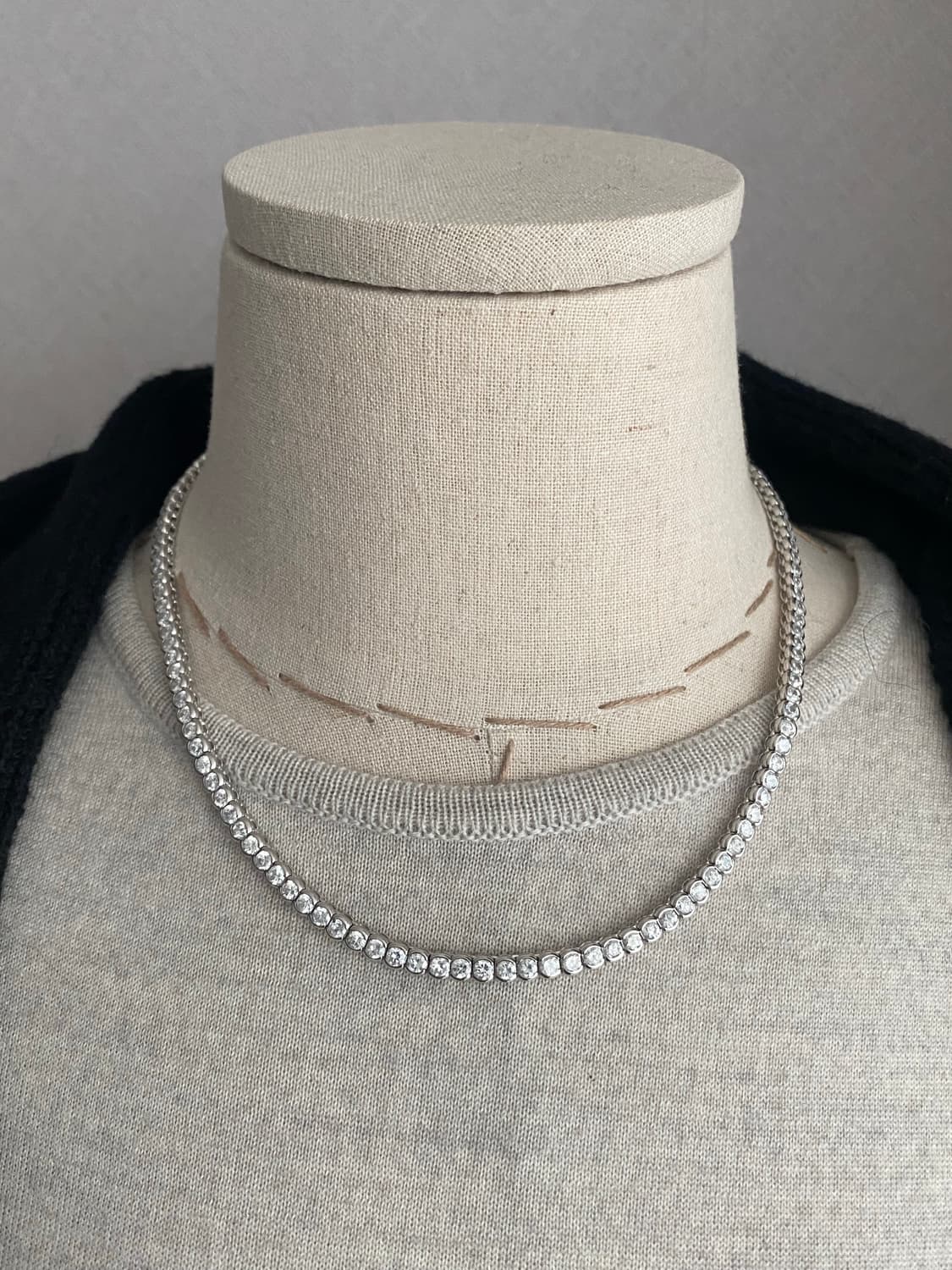 큐빅 테니스 목걸이 귀걸이 세트 상품이미지5