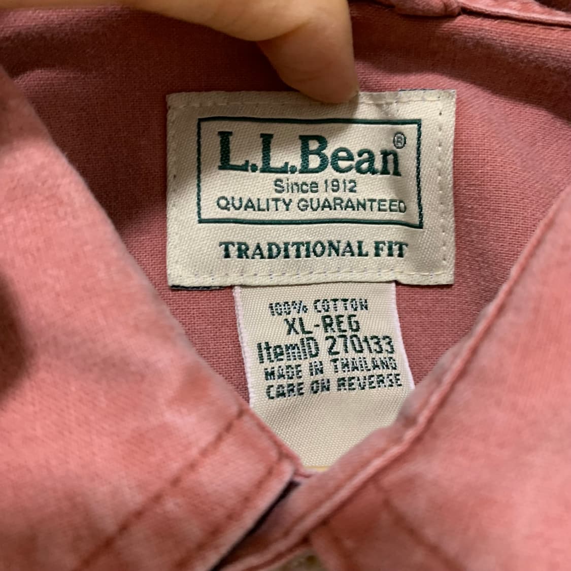 엘엘빈 인디핑크 빈티지 핑크 오버핏 셔츠 XL 상품이미지8