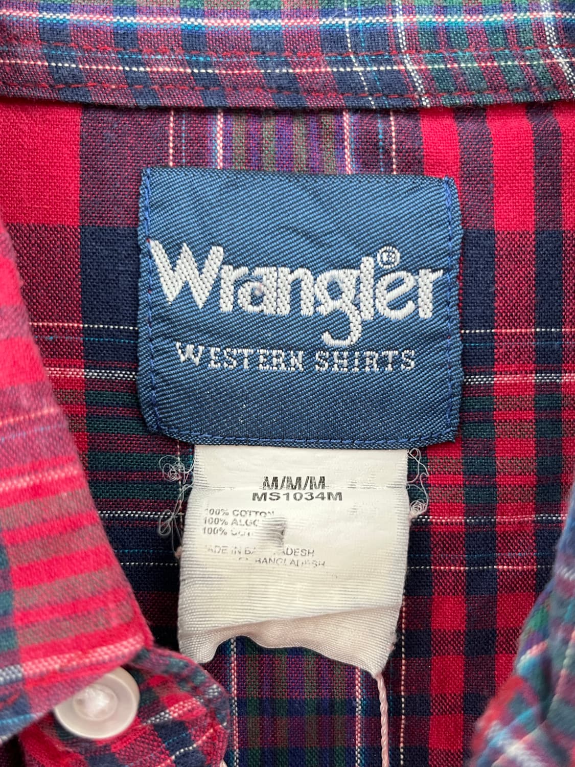 랭글러 웨스턴 체크 셔츠  상품이미지8