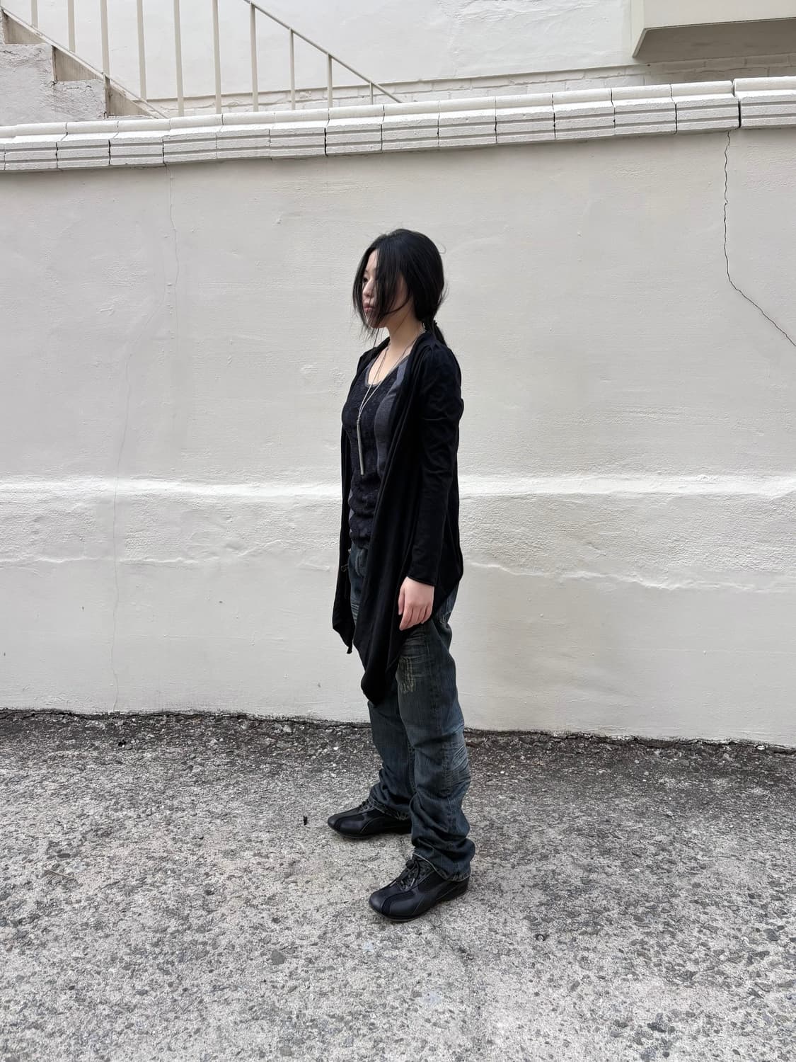 Vintage cotton drape cardigon 상품이미지2