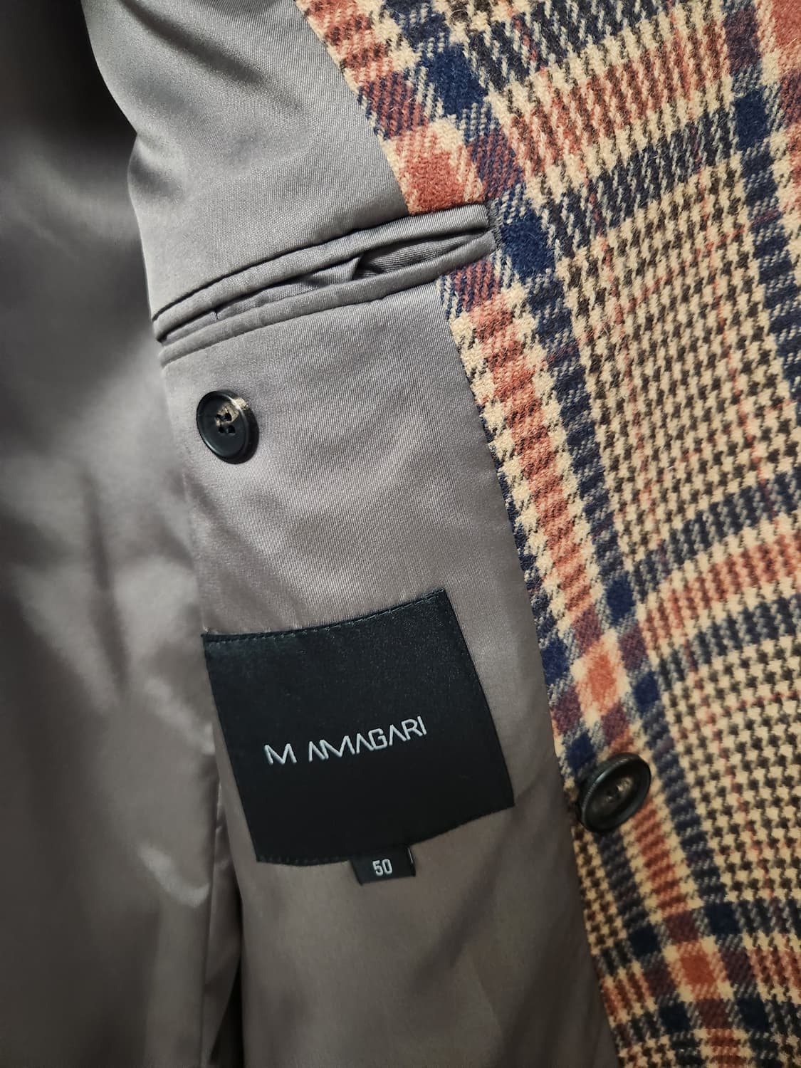 마마가리 우영미  체크  코트 상품이미지7