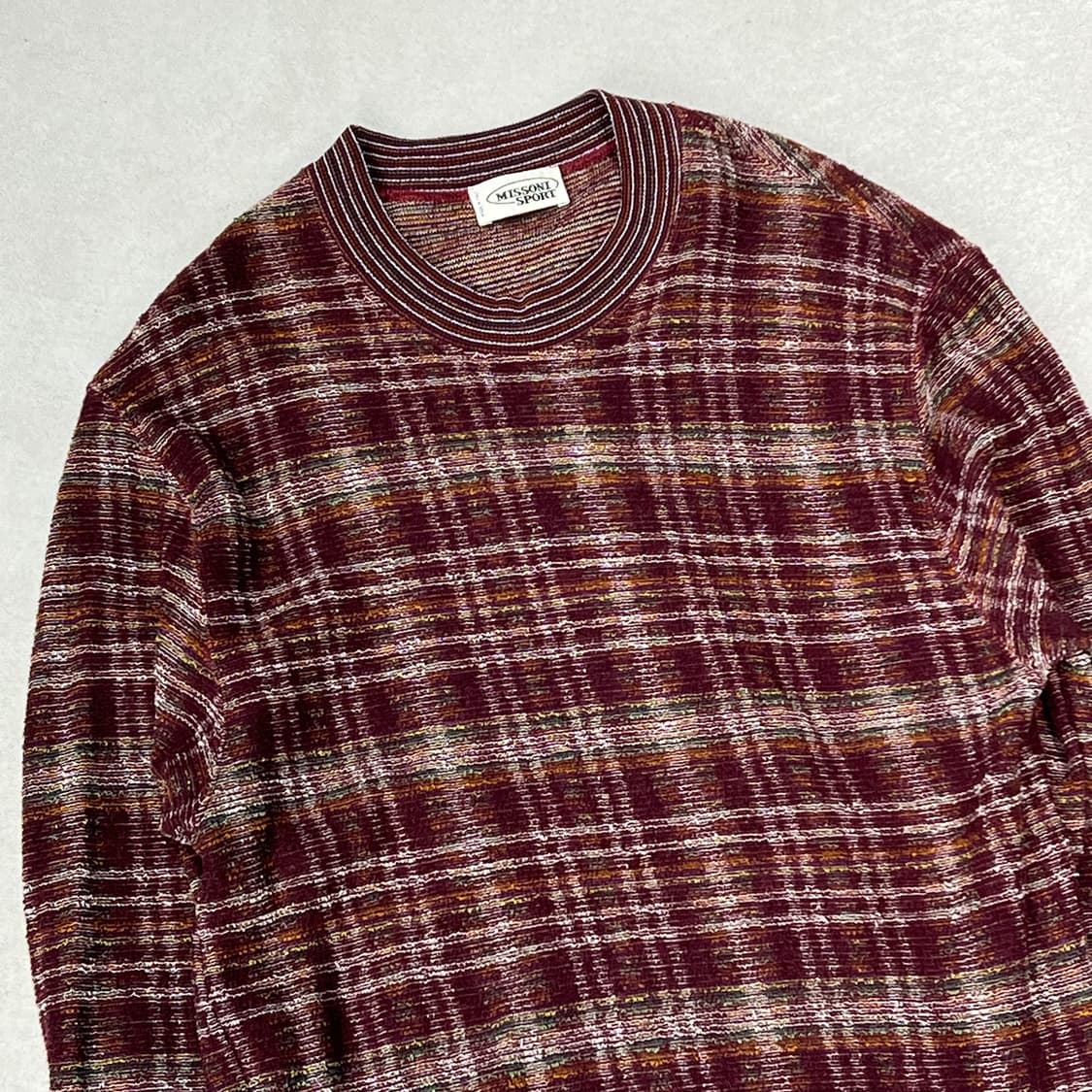 미쏘니 체크 케이블 니트 s08942 상품이미지3