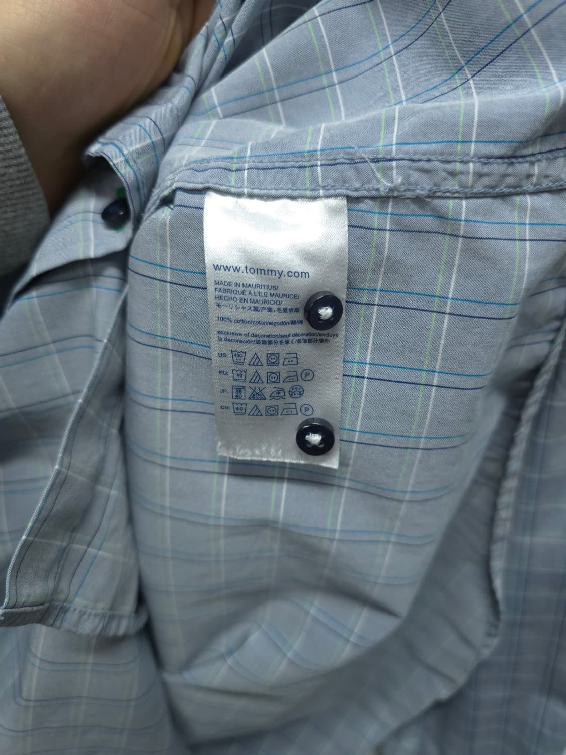 타미힐피거 그레이체크 셔츠 (95~100) 상품이미지7