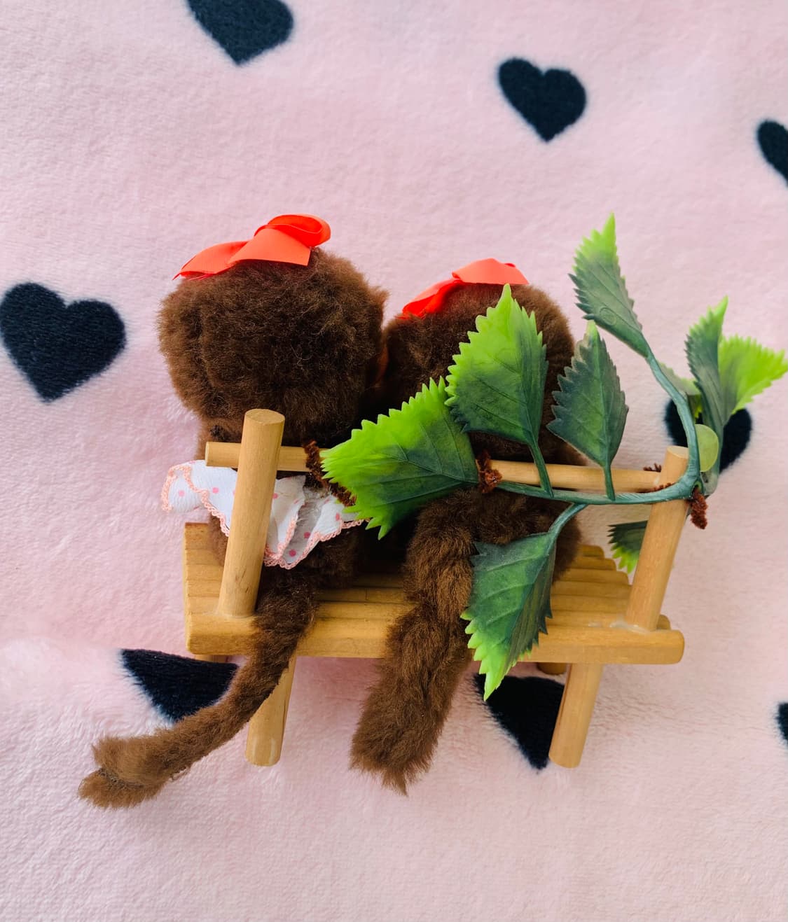 🎀희귀 레트로 몬치치 커플 & 벤치 세트 상품이미지3