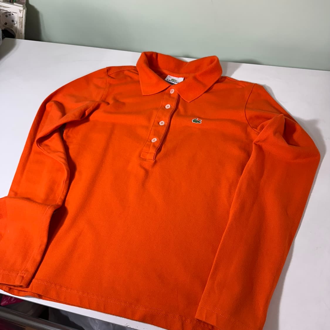 우먼M 라코스테 코랄 긴팔카라티 PK티 상품이미지2