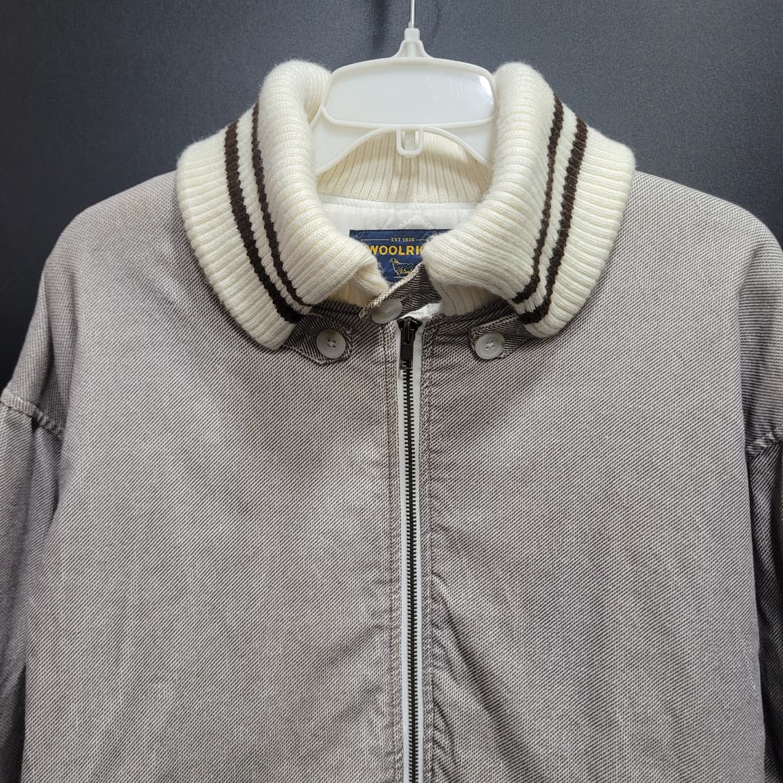 Woolrich 울리치 빈티지 니트 카라넥 워크자켓  상품이미지2