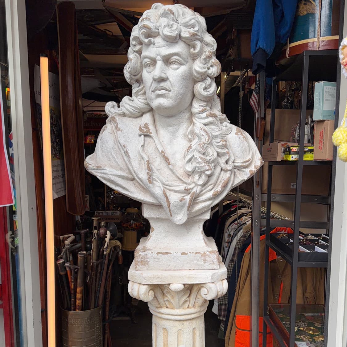 빈티지 소품 루이 14세 몰리에르 폴리스톤 흉상 상품이미지1