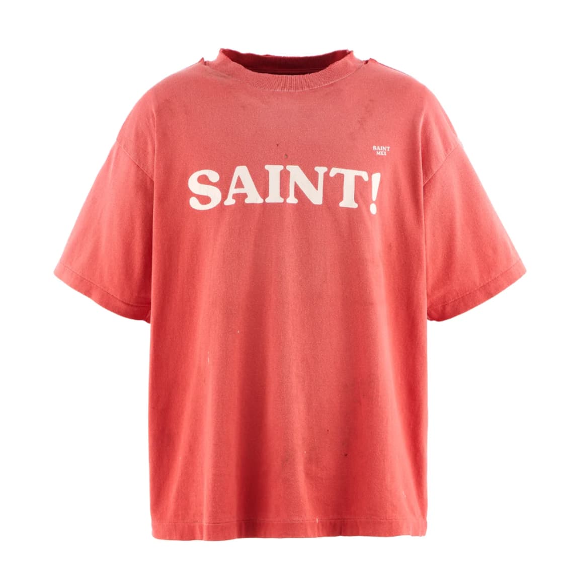 [새상품/L] 세인트미카엘 반팔 SAINT 로고 티셔츠 레드 상품이미지1