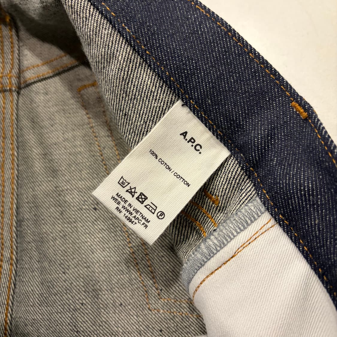 [30] A.P.C. 아페쎄 스탠다드 생지 데님 팬츠 C480 상품이미지6