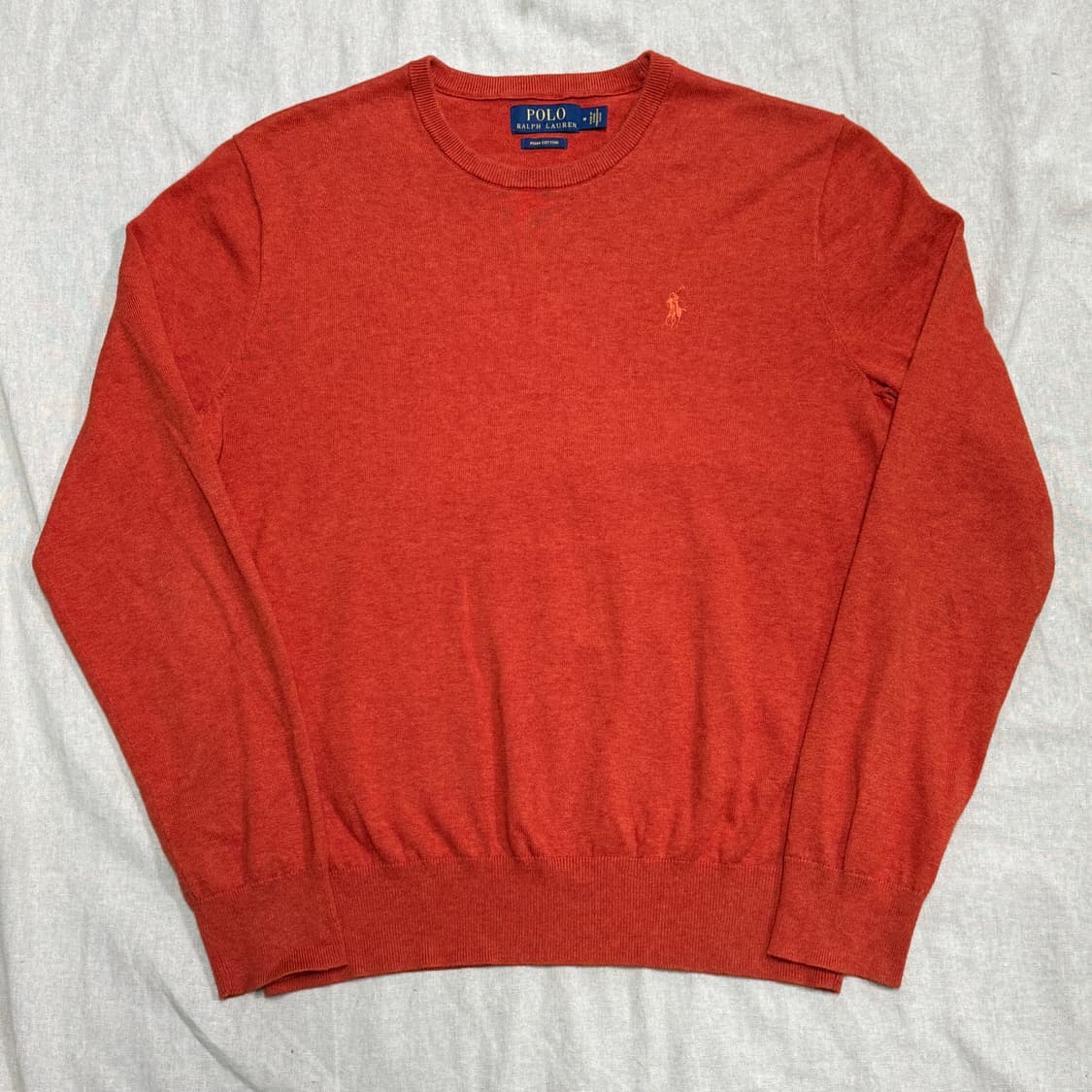 폴로랄프로렌 피마코튼 오렌지 니트 M 상품이미지1