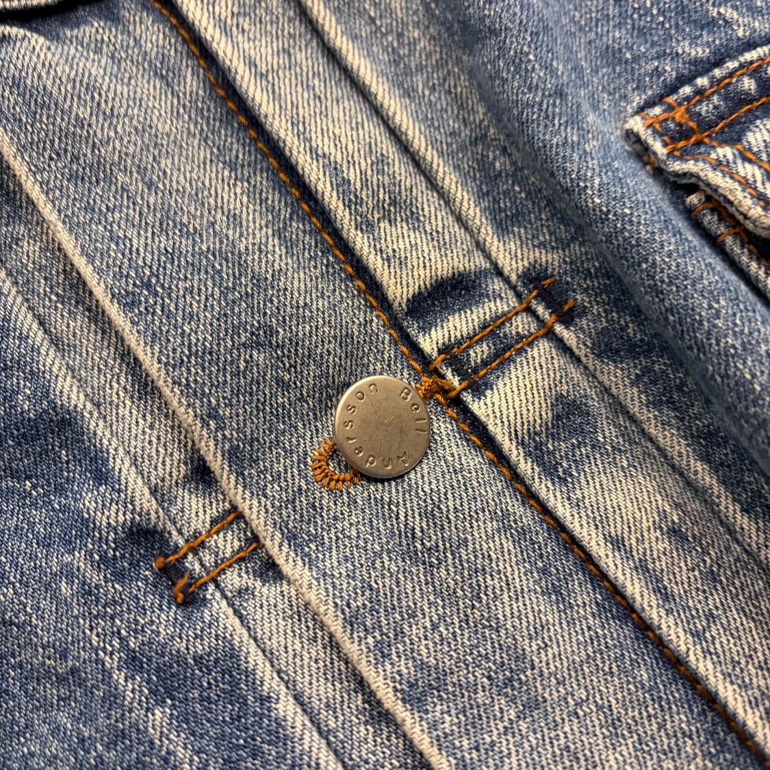 [L] 앤더슨벨 데님 자켓 빈티지 워싱 D502 상품이미지4