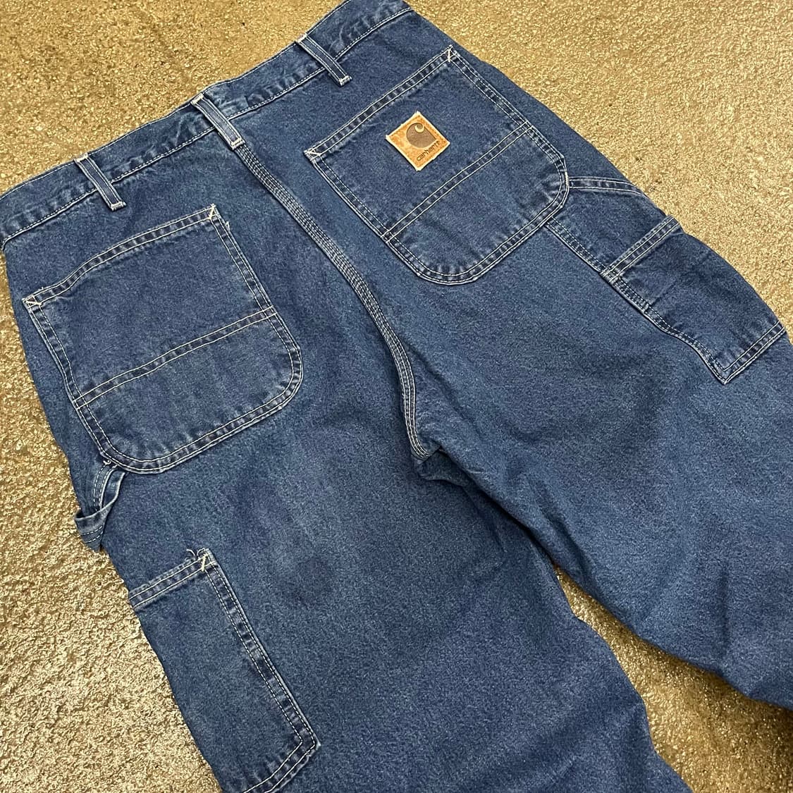 00s Carhartt 플란넬 라인드 데님 카펜터 팬츠 (32“) 상품이미지3