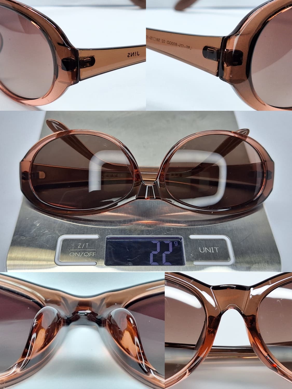 JINS 진스 LRF-17S-800 브라운 오벌형 선글라스 여성용/ 일본 상품이미지6