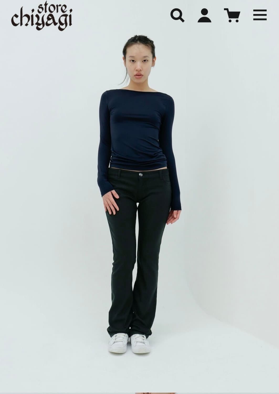 Chiyagi stripe herringbone pants 상품이미지1