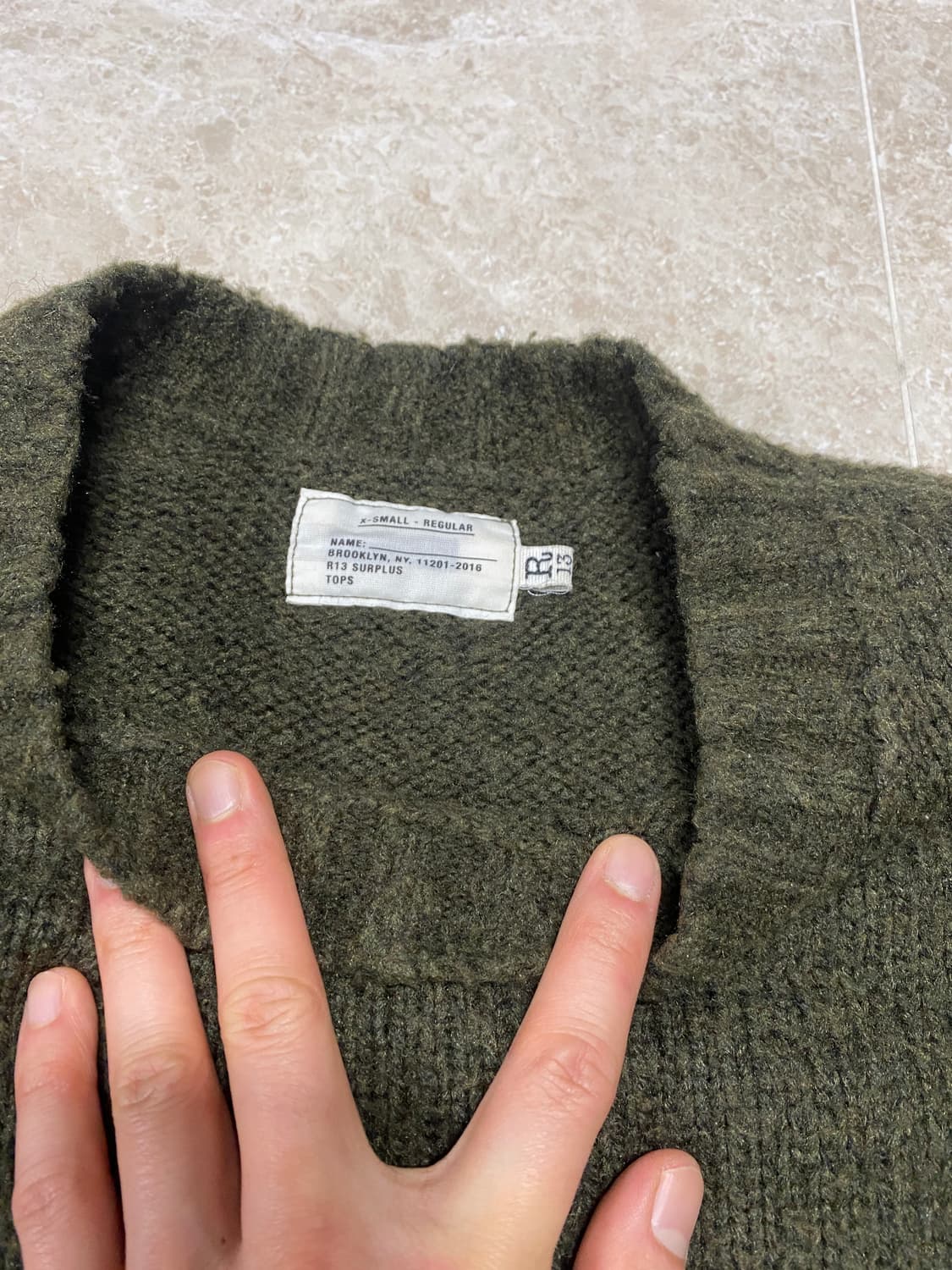 R13 알파카 니트 상품이미지3