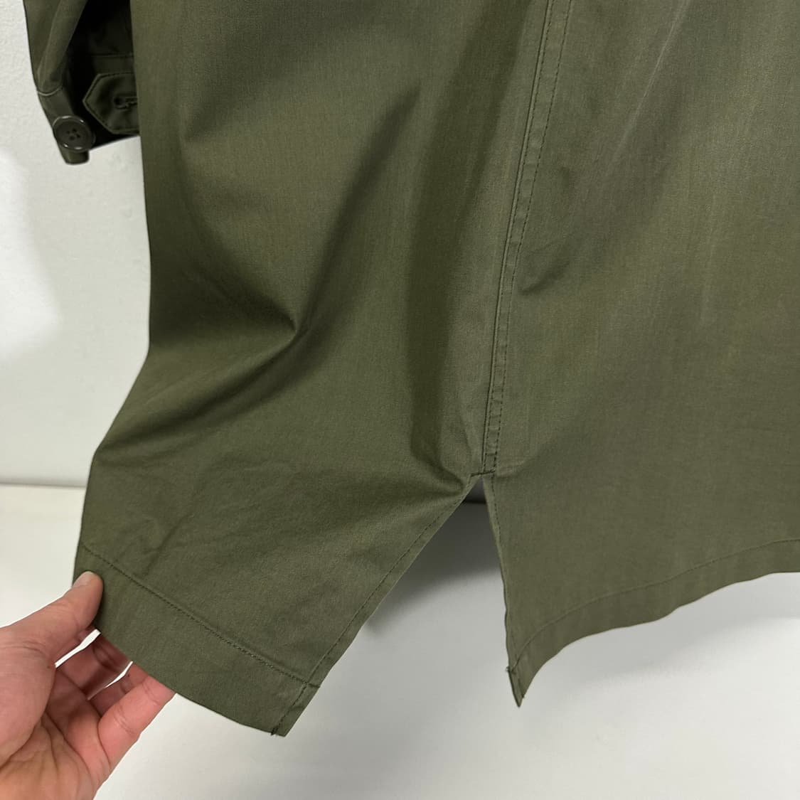 L 유니클로 블록테크 카키 M65 피쉬테일 야상자켓 상품이미지5