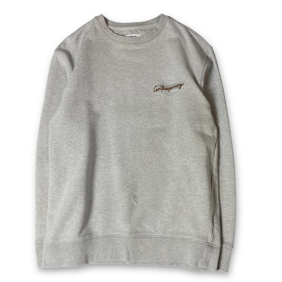 ETHOS 그레이 백프린팅 후드티 L 상품이미지1