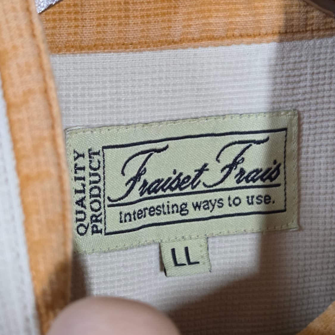 일본 빈티지 오렌지 샌드 와플 집업 상품이미지8