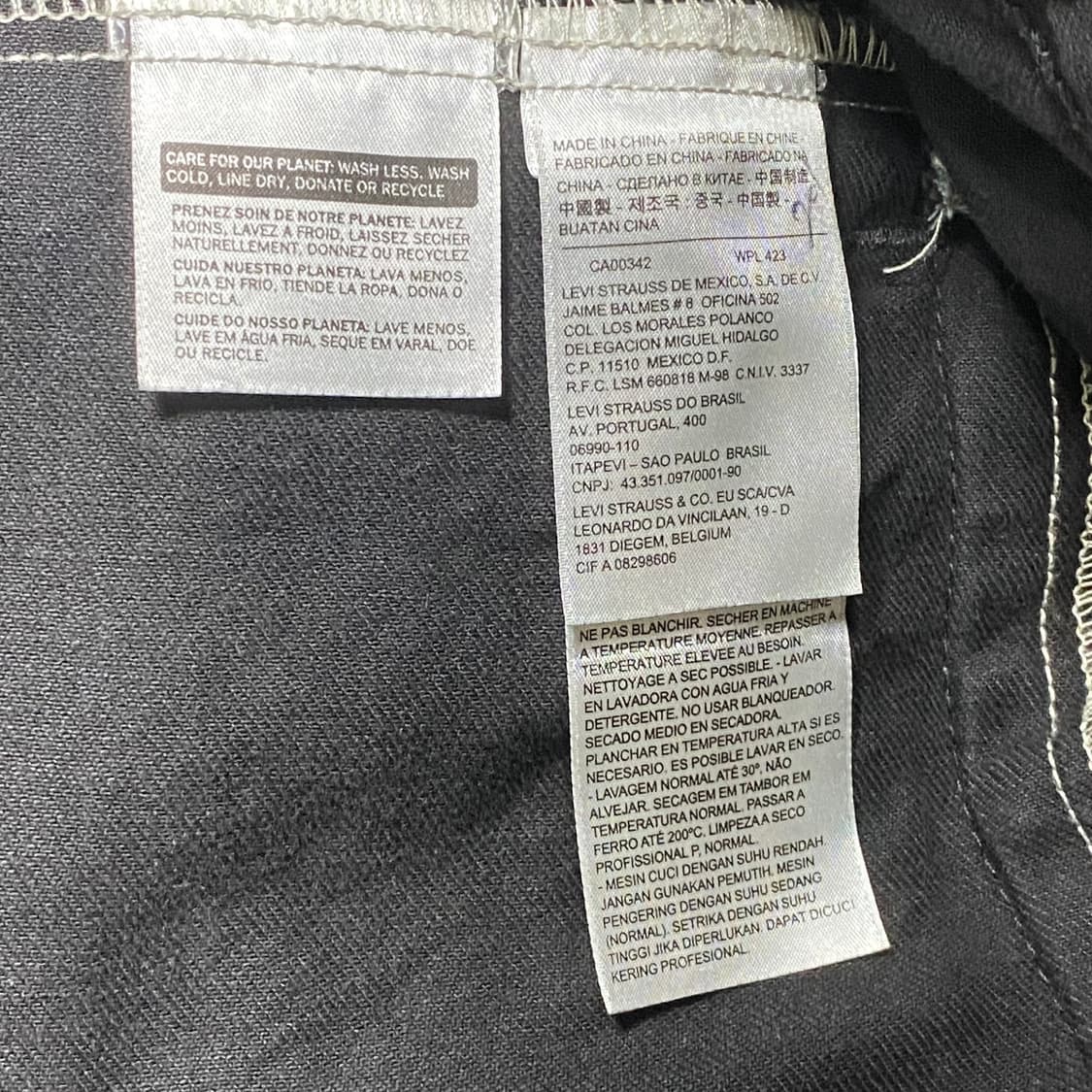 Levi's 리바이스 블랙 데님 트러커 자켓 L 상품이미지6