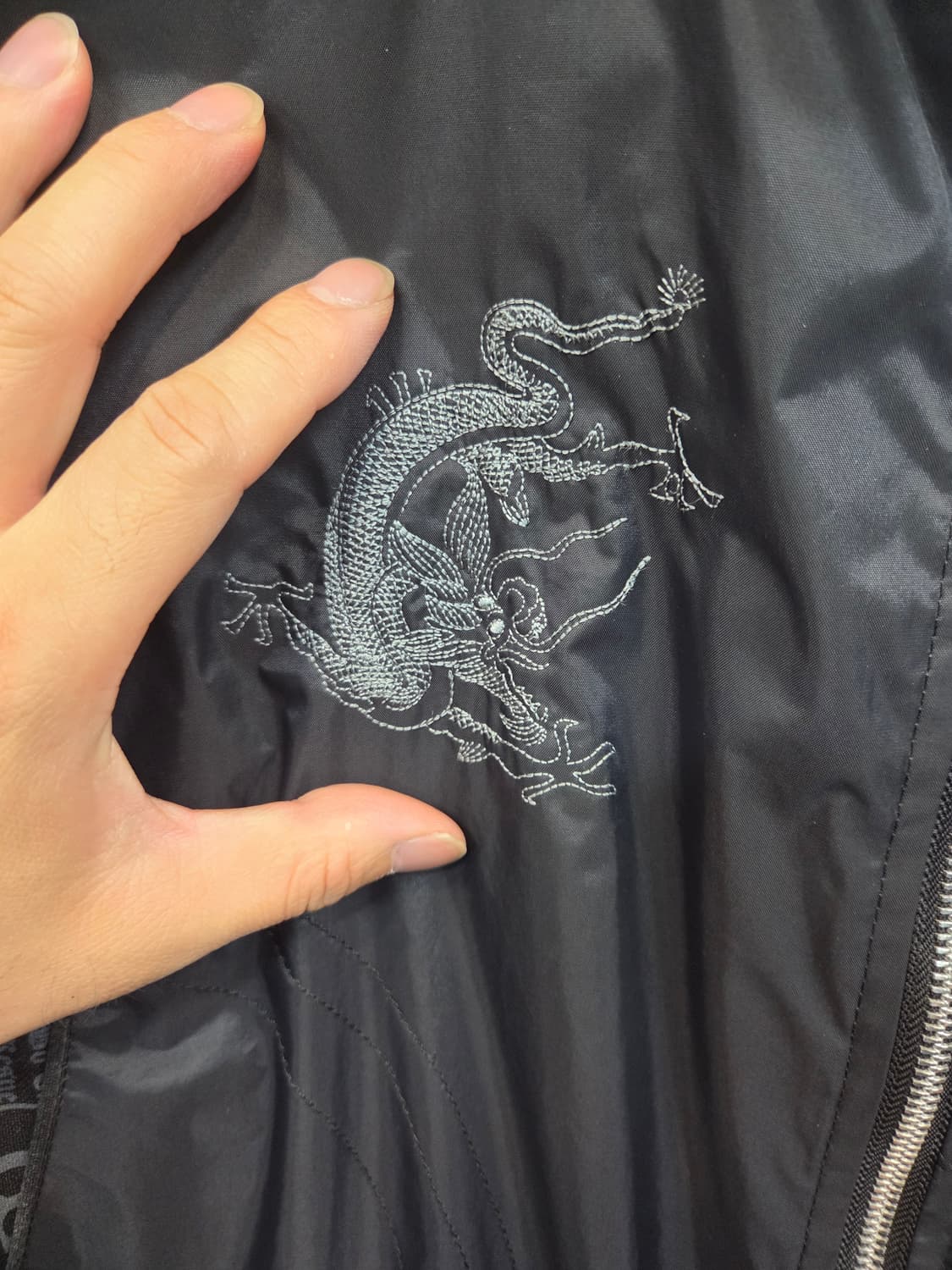 아디다스 빈티지 레터링 자수 프린팅 모터사이클 자켓 L xl 상품이미지4