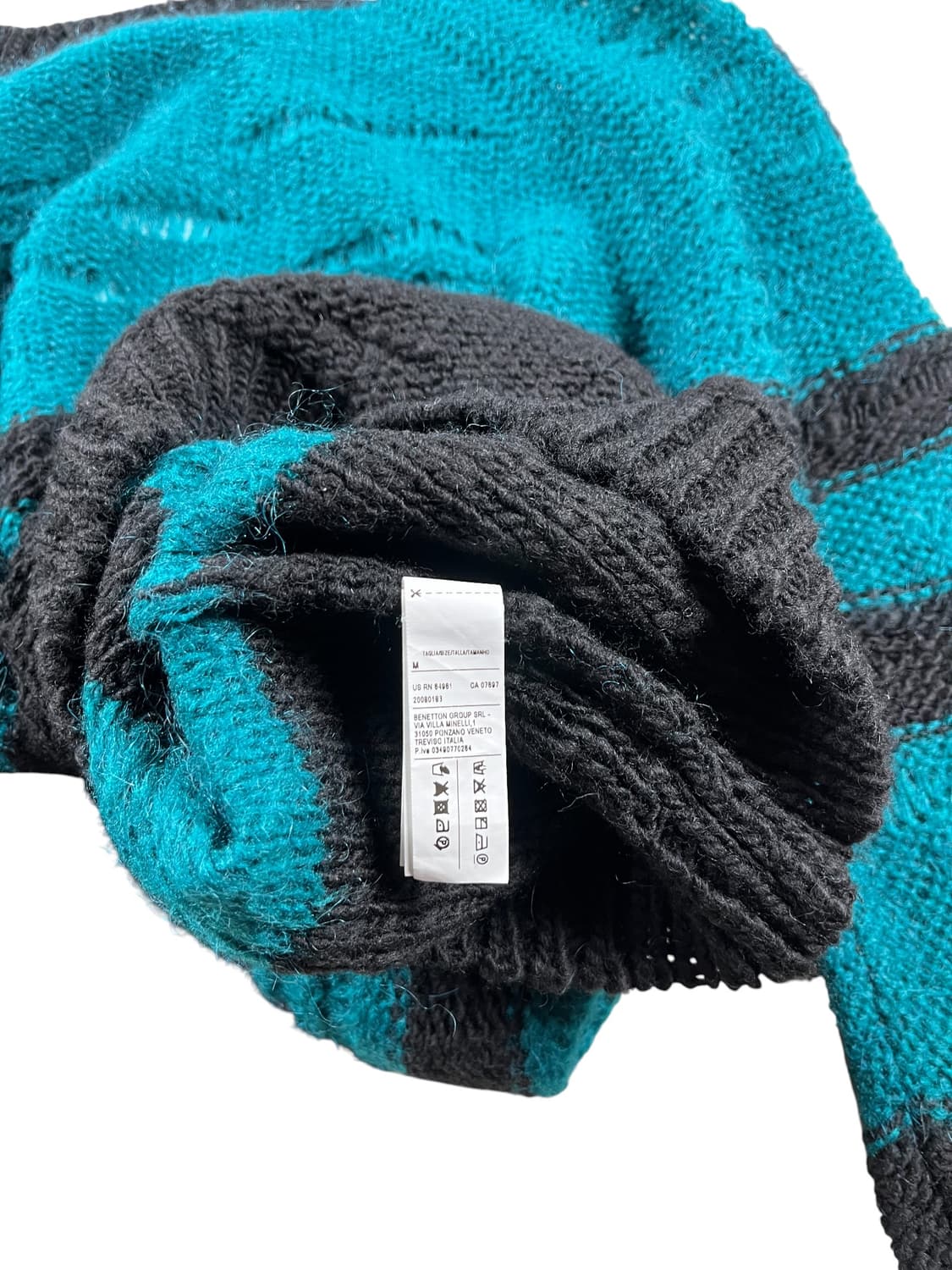 BENETTON 데미지 디테일 스트라이프 니트  상품이미지4