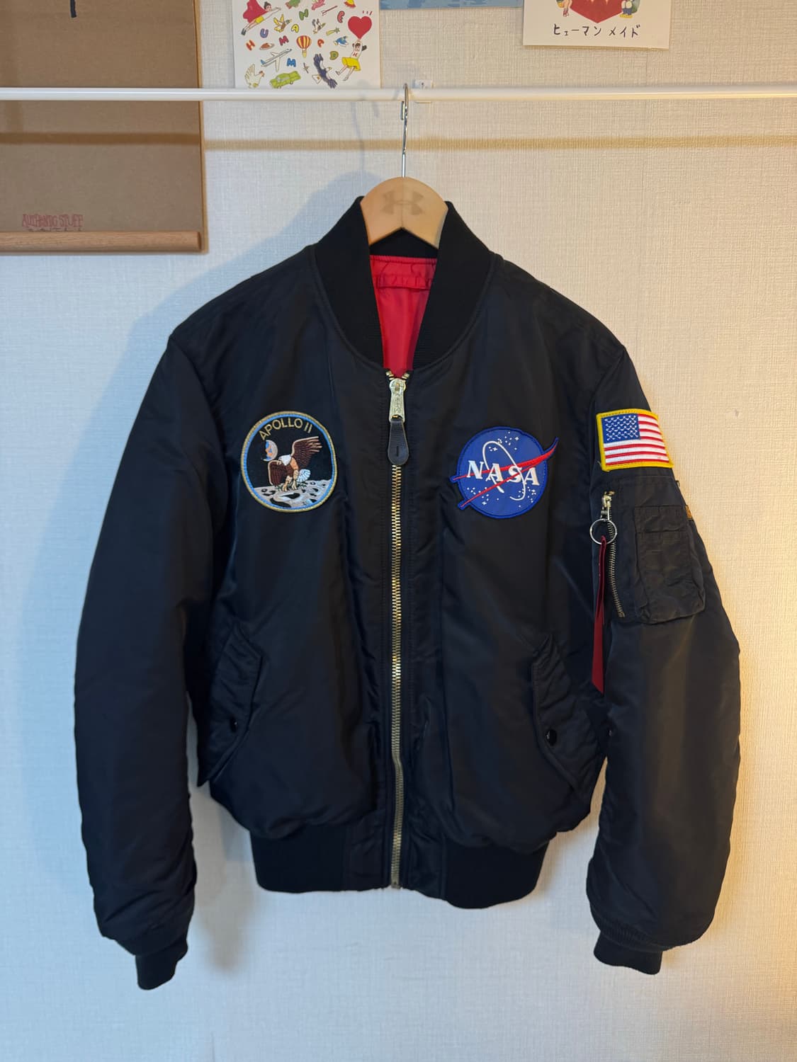[M]알파인더스트리 NASA 아폴로 MA-1 리버시블 자켓 상품이미지1