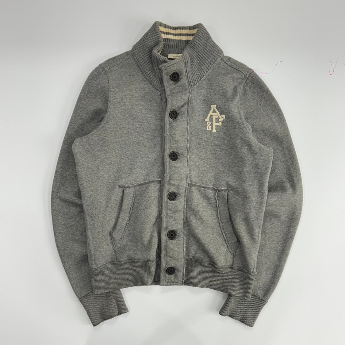 Abercrombie 아베크롬비 하이넥 버튼업 코튼 자켓 상품이미지3