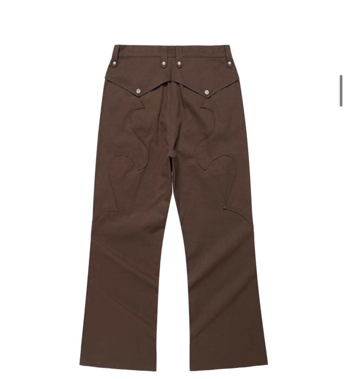 더바이닐하우스 웨스턴 부츠컷 팬츠 브라운 상품이미지2