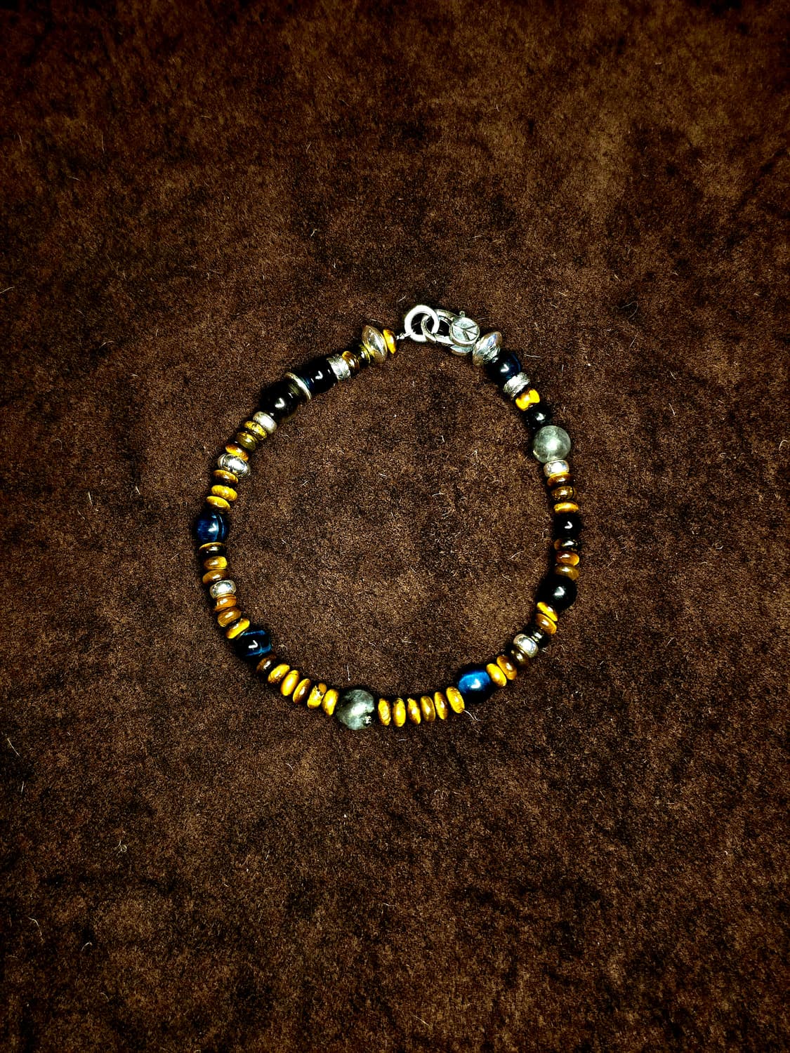 🪶 Silver 925 & Tiger Eye Stone Bracelet 상품이미지2