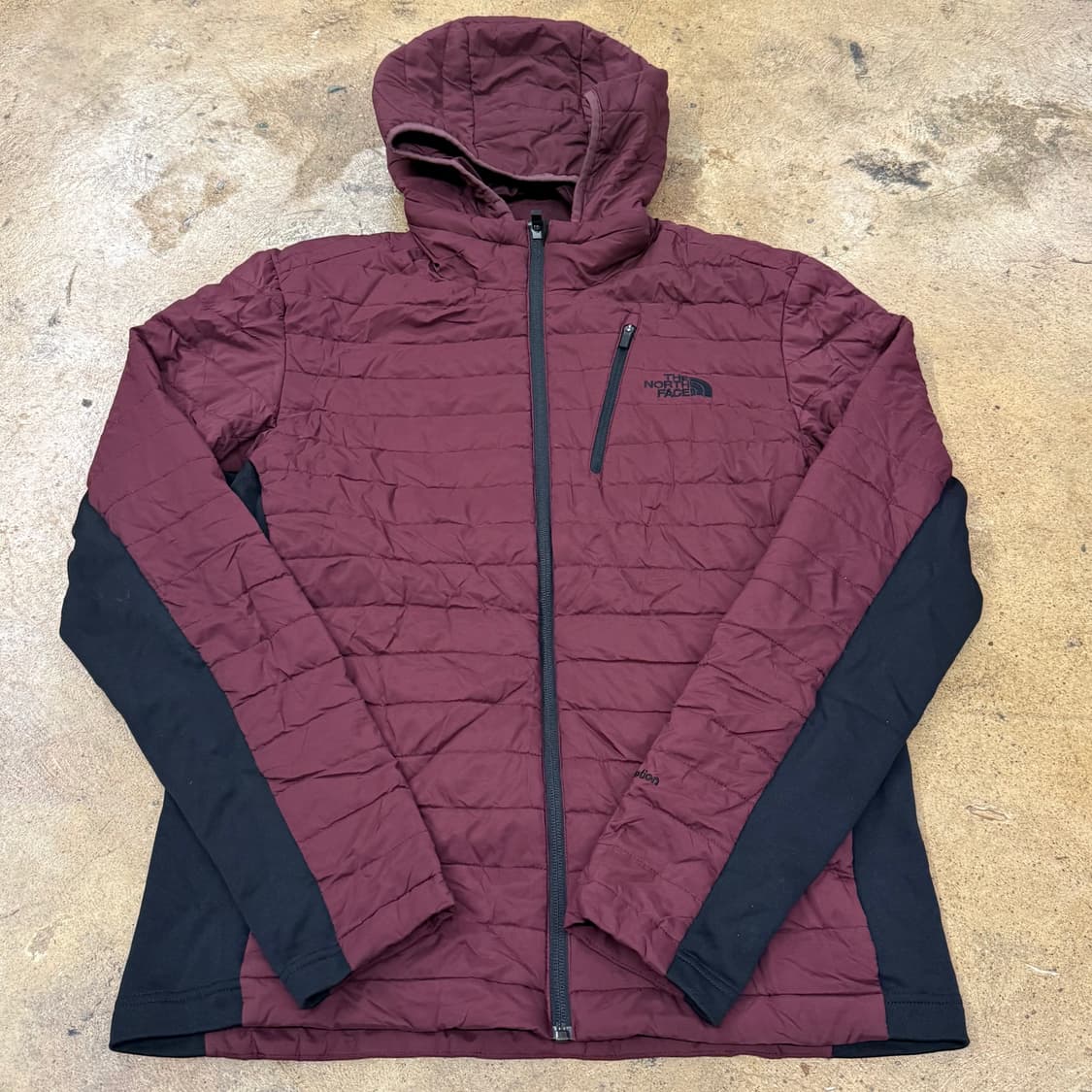 [정품/XL] 노스페이스 버건디 패딩 후드 자켓 b19 상품이미지2