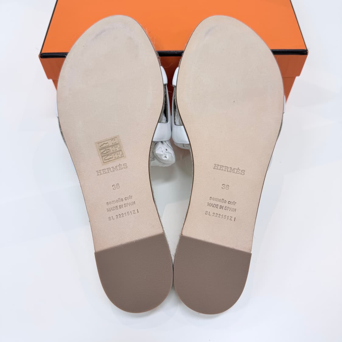 [미사용/230] 에르메스 파모사 에스파듀 나파 여성 샌들 슬리퍼 상품이미지8
